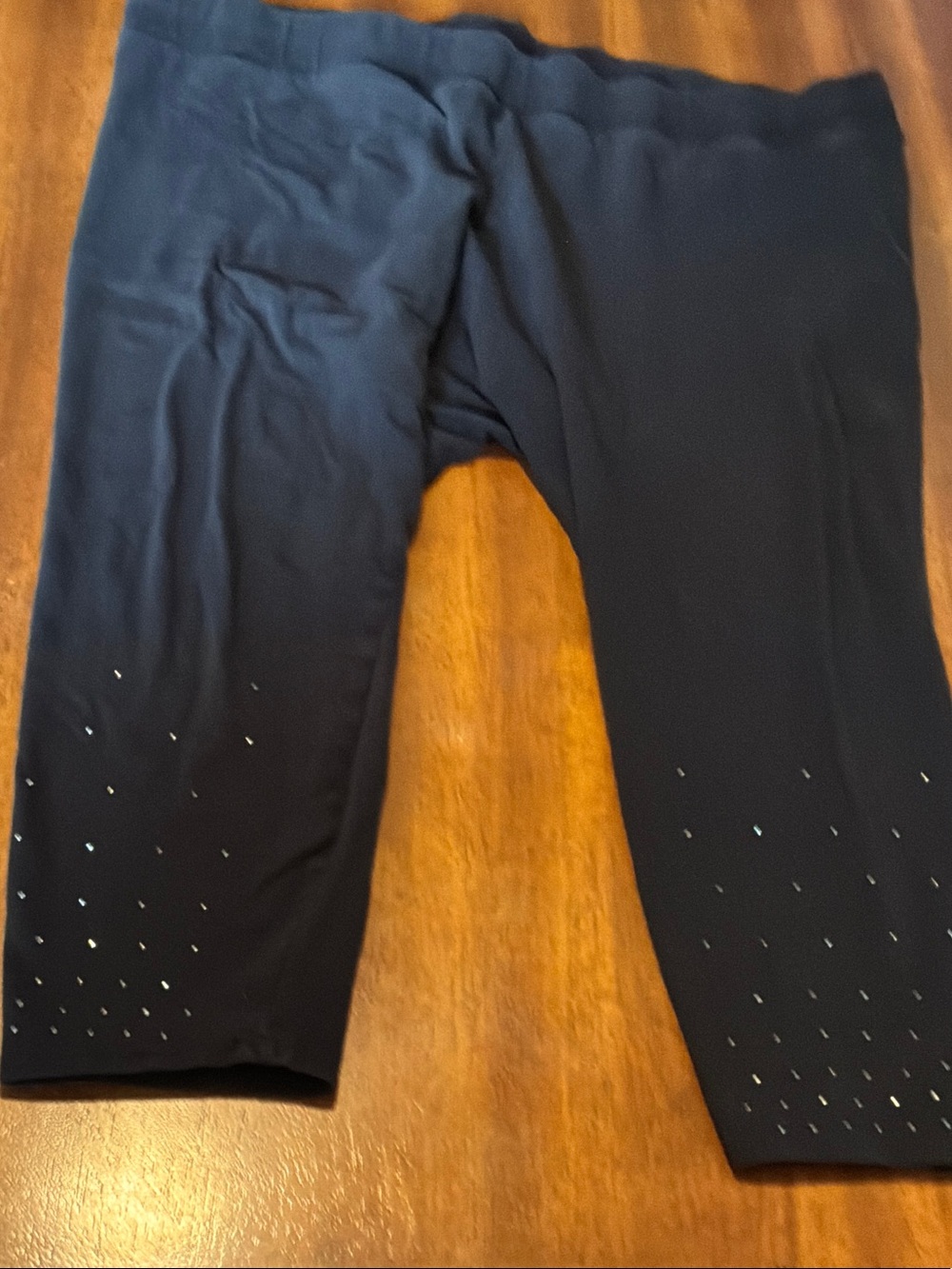 torrid Black Capri Leggings with Rhinestone Detail